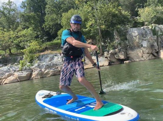 Greg Miller on a EarthRiver SUP 10-7