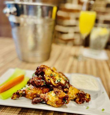 Appetizer: The Parmesan and Herb Chicken Wings