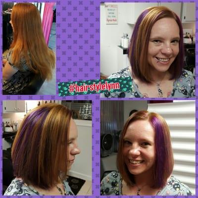 Purple highlights