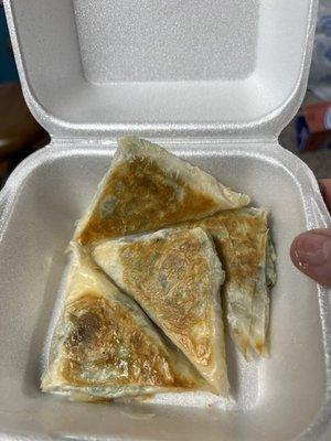 Order of spanakopita (Greek spinach pie)