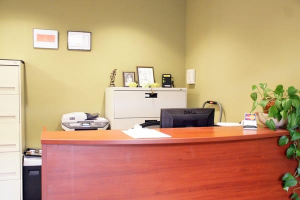 Reception desk at Pro Active physical therapy