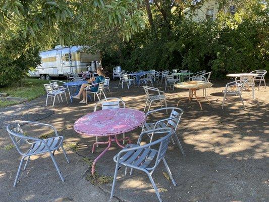 Outdoor dining area