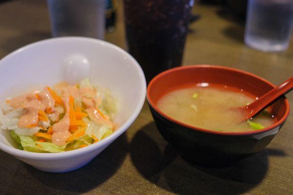 Soup and salad