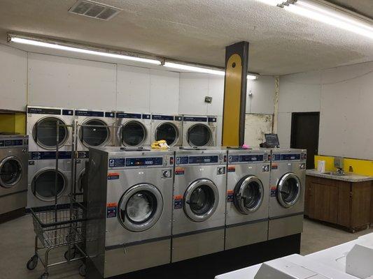 Newer Large capacity wash machines and some New HOT dryers