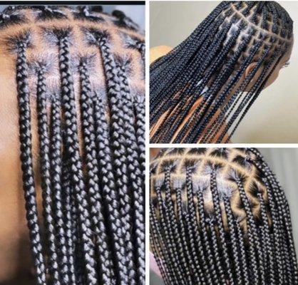 Knotless braids hair included