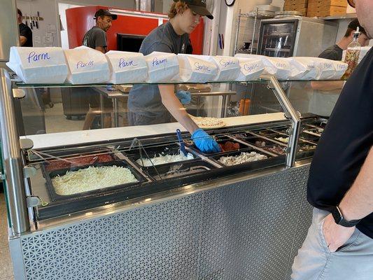 Inside, ordering counter