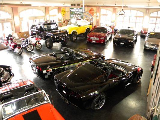 Inside our showroom