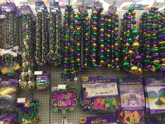 They have everything here for any party you can think of including Mardi Gras's!