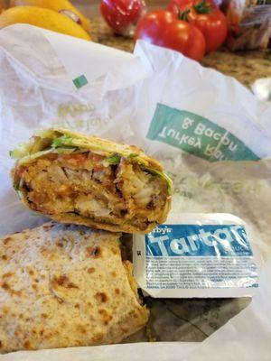 Cajun fish wrap