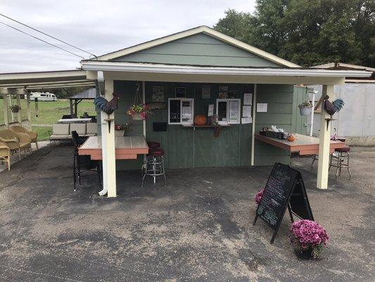 Front of the restaurant