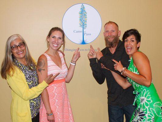 CTP Staff at the ribbon Came To Pass ribbon cutting ceremony 6/27/18