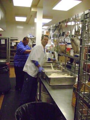 Smiling Brian helping to crank out the grub for 120,000 people every year!