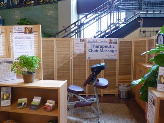 WWM Massage Station inside Whole Foods Market-Lincoln Park