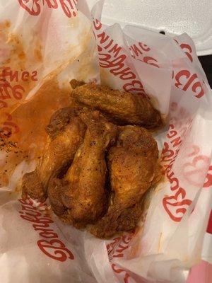 Original hot. Small dry wings