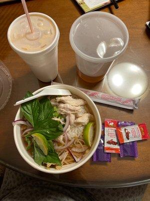 The Best Chicken Pho and Thai tea