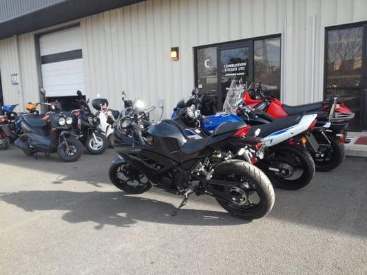 Lots of great prices on slightly used bikes and scooters!