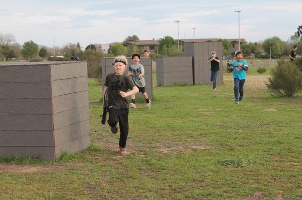 Our fast-paced outdoor laser tag is great exercise, and they'll be too busy having fun to notice!