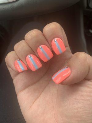 Full set acrylic nails