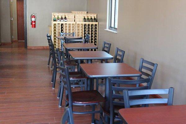 Tasting room seating