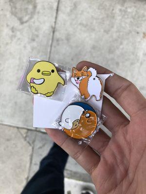 Our pins!