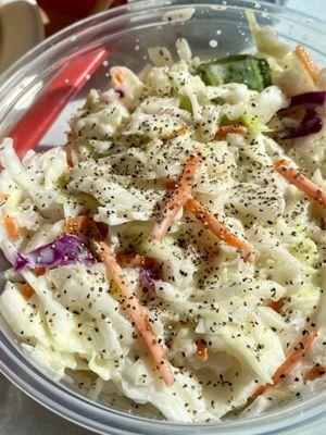 Side of tasty coleslaw