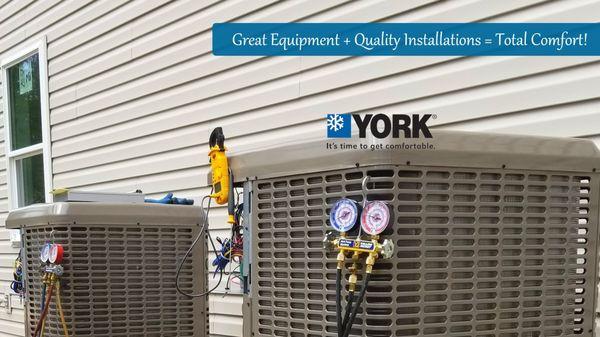 York 2-zone air conditioner installation, Nazareth, PA