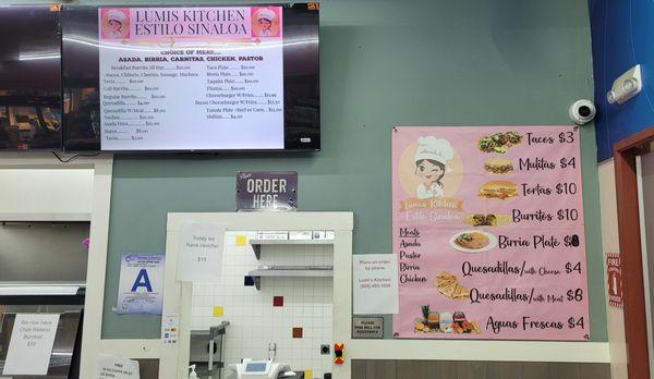 The main menus at Lumi's. Be aware that they often have daily specials including ceviche.