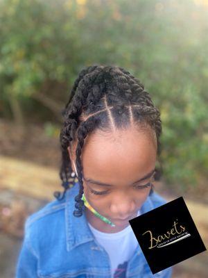 Children Style Twist individual ponytails