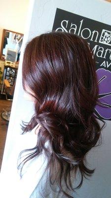 Vibrant Aveda Hair color  performed by Hannah