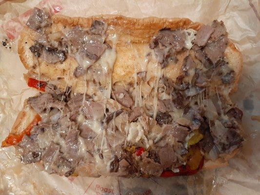 Prime Rib Cheesesteak (Soggy Bread)