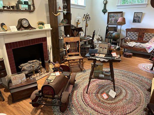 Display of an early 1900's sitting room