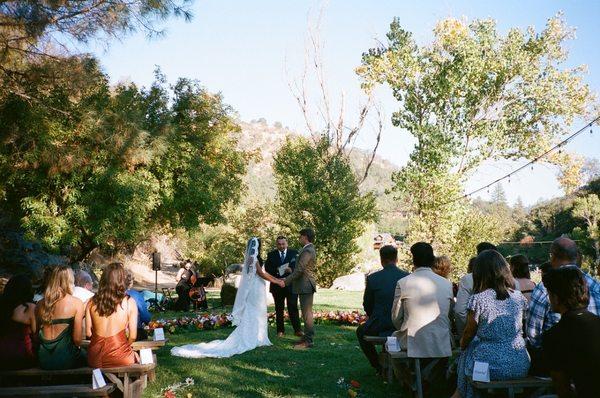 Tuxedo and dress