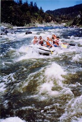 Rafting excitement on the Middle Klamath River