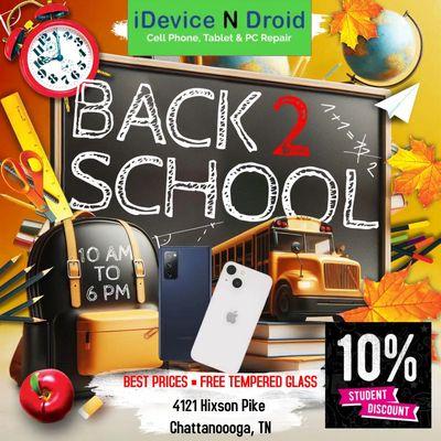 Let us help YOU get ready for Back 2 School! All students (no matter the age) get an additional 10% off our already low prices ~ That is on