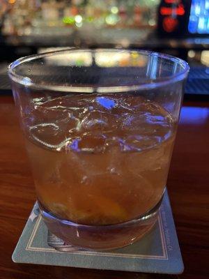 Old Fashioned made with George Dickel Rye.