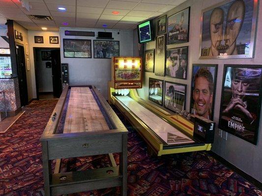 Big ball bowling and shuffle board!!