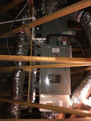 Residential HVAC unit installed by our trained technicians at Knox AC and Heating