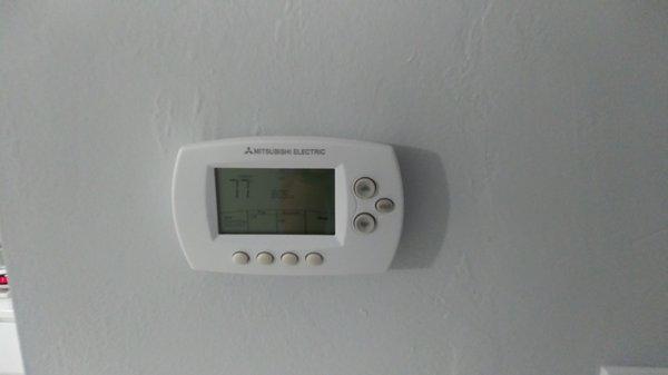 Mitsubishi Mini-Split - Remote Wall Thermostat