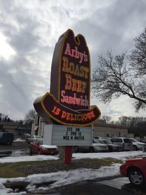 Old school sign.