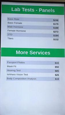 Special labs and special testing!