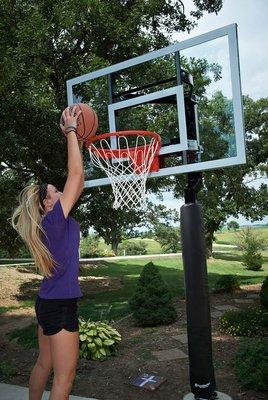 Goalsetter adjustable in-ground basketball hoops are the best in basketball. Competition-grade systems for the driveway, backyard, or gym.