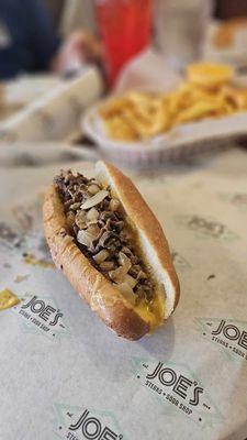 Small (6") cheesesteak with cheese whiz