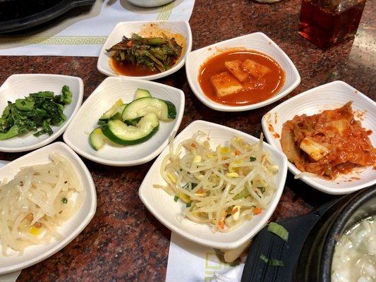 Excellent banchan spread for the common folk