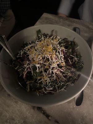 Kale and cabbage Caesar