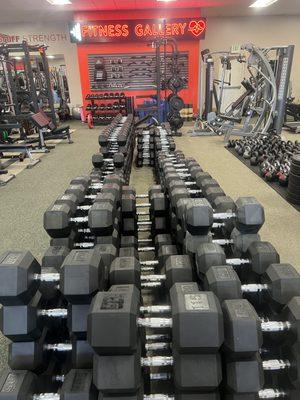 Rubber Hex Dumbbells on Sale!