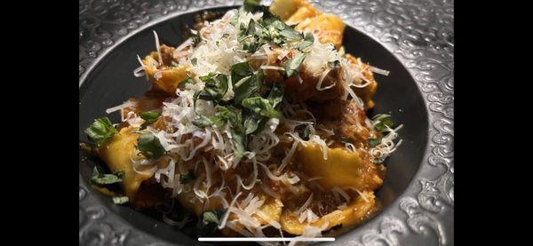 Traditional Bolognese Pasta with red sauce