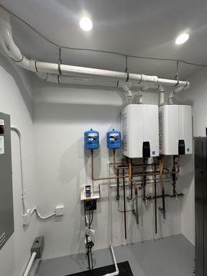 Indoor Tankless installation