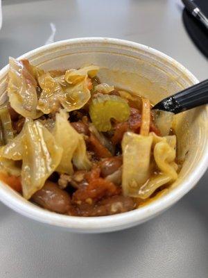 Beef and cabbage soup