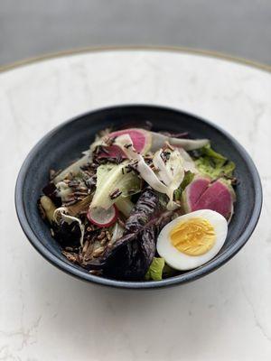 Field greens and radish salad