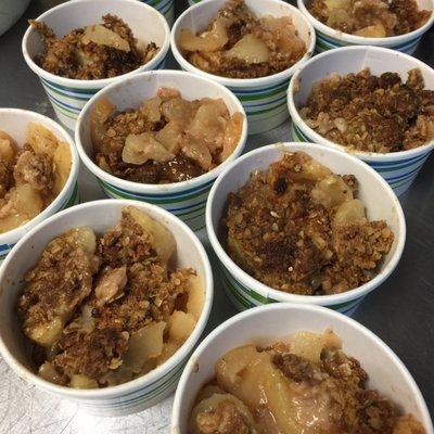 Here's the Apple Crisp that goes with today's special.